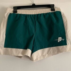Prince Pickleball Women’s Woven Mid-Rise Shorts 4.25” - Green 🟢⚪️